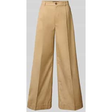 Broek met wijde pijpen en achterzak, model 'MAKANIE'
