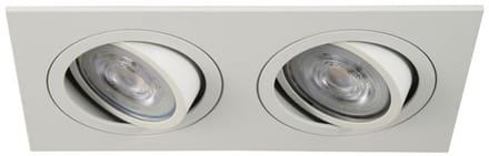 LED inbouwspot Sid -Dubbel Wit -Koel Wit -Dimbaar -3.5W -Philips LED
