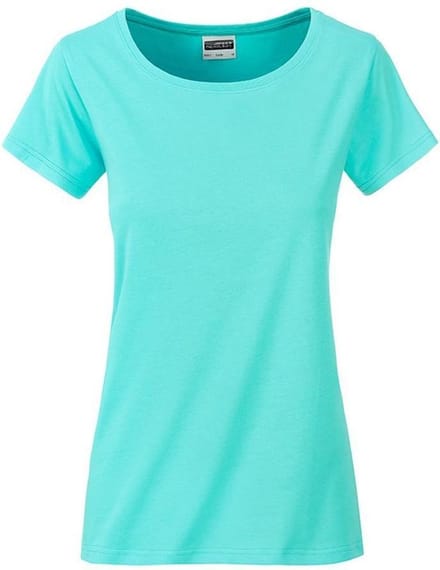 James and Nicholson Dames/dames Basic Organic Katoenen T-Shirt (Munt)