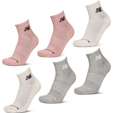 New Balance Ankle 6 Pack Sokken Unisex - Roze - Maat 35-38 - Katoen