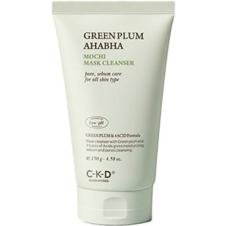 [CKD] Green Plum AHA BHA Mochi Mask Cleanser 150ml white