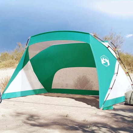 vidaXL - Strandtent - 274x178x170/148 - cm - 185T - polyester - zeegroen