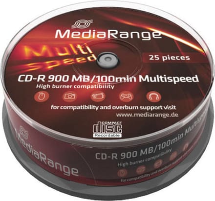 MediaRange CD-R 900 MB 25 stuks