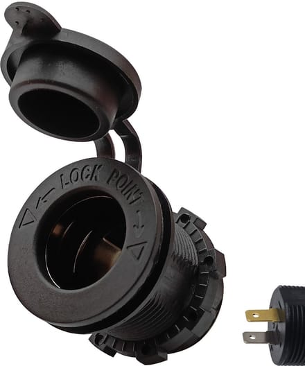 ProRide 12V Sigarettenaansteker Stopcontact Inbouw - 12/24V - 10A - Stopcontact Auto, Boot en Camper