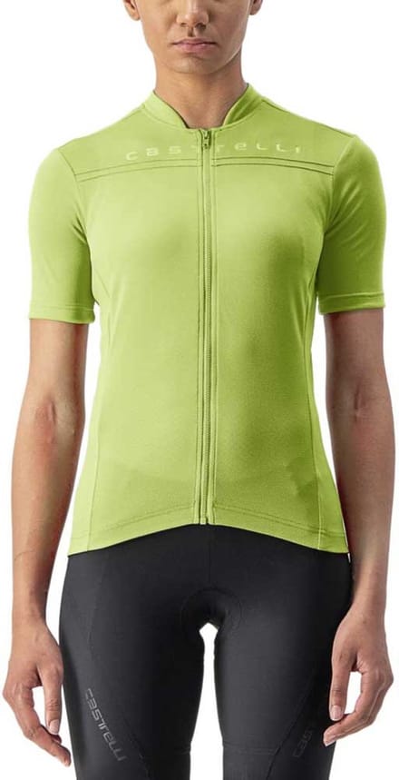 Castelli Anima 4 Korte Mouw Wielertrui Groen M Vrouw
