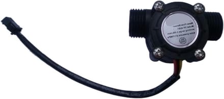 Waterstroomsensor - Debietmeter Teller - Waterverbruik Meten - G1/2" Aansluiting - 1-30L/MIN - Zilver