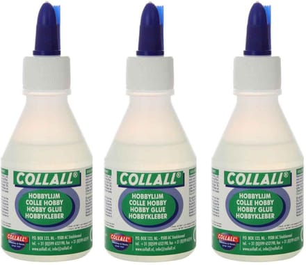3x Hobbylijm Collall - Totaal 300ml - Geschikt voor div. hobbies