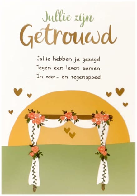 Kaart - Jullie zijn getrouwd - Intense - TE012-C