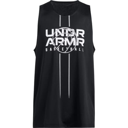 Under Armour Baseline Reversible Mouwloos T-shirt Zwart M Man