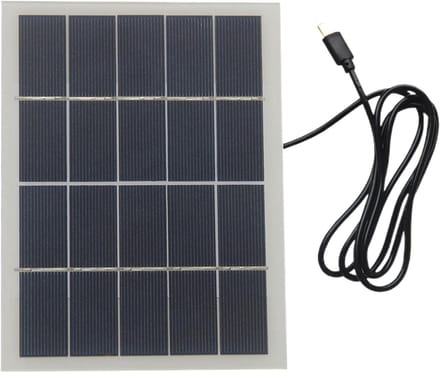 Zonnepaneel Oplader - Draagbaar Paneel - Apparaten Opladen - Hoge Conversie - 15 W - Wit