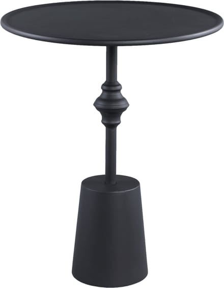 PTMD Bijzettafel Dinja - 53x41x54 cm - Ijzer - Zwart