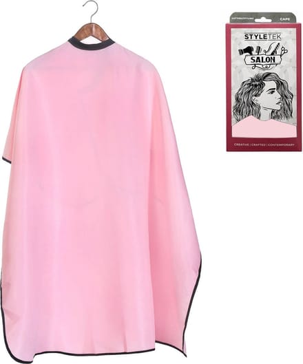 Styletek - Kap/Verfmantel Roze met drukknopen - 152x120cm