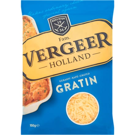 Geraspte kaas gratin