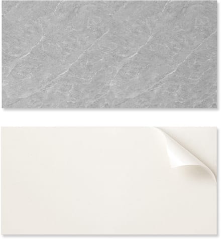 Zelfklevend vinylpaneel met print, 120x60 cm, met natuursteenstructuur.