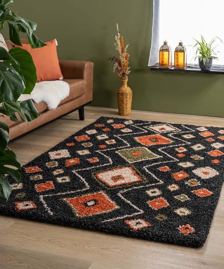 Bohemian vloerkleed - Artisan antraciet/multi 120x170