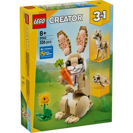 LEGO Creator 3in1 Lief konijn, Lama en Zeehond Meisjes Speelgoed voor 8 jaar en Ouder 31162