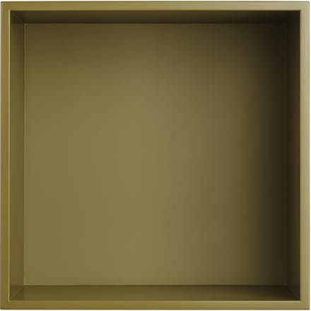 Muuto Mini Stacked 2.0 met achterwand - medium - brown green