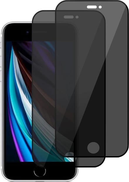 Geschikt voor iPhone SE 2020 Privacy Screenprotector - Privé - Screen Protector Gehard Glas 9H - 2 Stuks