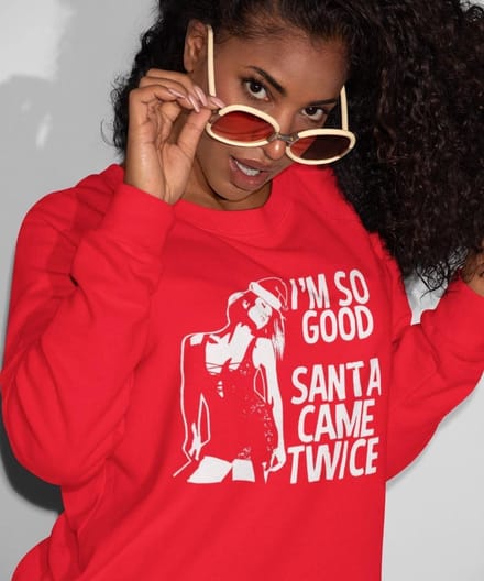 Foute Kersttrui Rood - I’m So Good - Maat M - Kerstkleding voor dames & heren