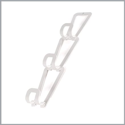 CALICOSY - Handtashouder voor deur met 6 haken 14x8cm