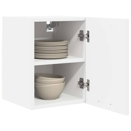 vidaXL Hangkast met opslag 2 pcs Wit 30 x 31 x 40 cm Bewerkt hout