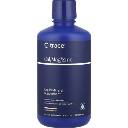 Trace, Calcium/Magnésium/Zinc liquide + Vitamine D3, Piña Colada, 946 ml (32 fl oz)