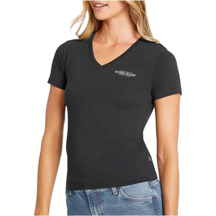 V-hals slimfit t-shirt voor dames Guess American