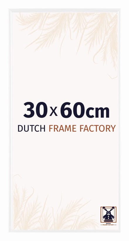 Fotolijst 30x60 cm - Kunststof - Wit Hoogglans - Easy