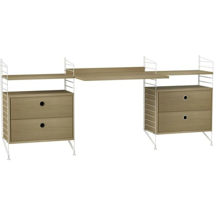 String Furniture - Floor Side Panel - wit - set van 2 - 85 x 30 cm