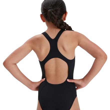 Speedo Meisjes Medalist Eco Endurance+ Eendelig Badpak (Zwart/Wit)