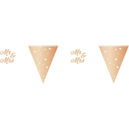 Folat - Vlaggenlijn Wedding Rose Gold 6mtr