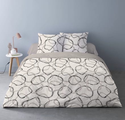 Dekbedovertrek Roan 200x200 Beige - Creme - Taupe