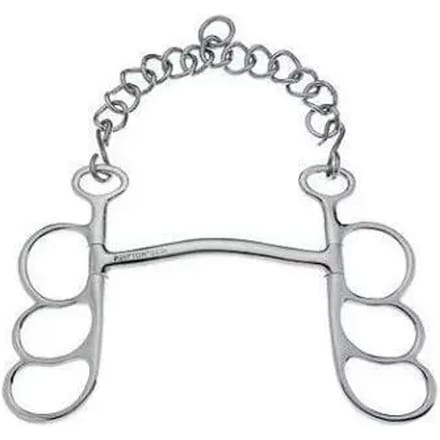 Mors voor paard 3 ringen met boogopening Sefton Barcelona