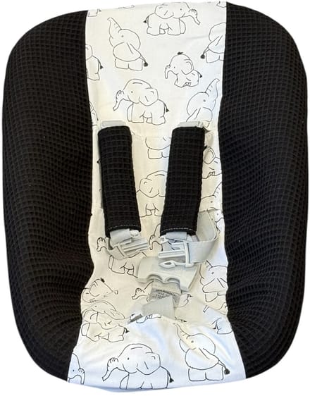 Stokke Tripp Trapp newborn hoes Zwart olifant