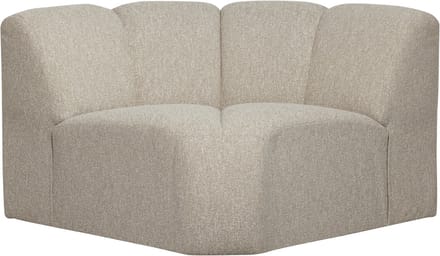 WOOOD Mojo Bank Hoekelement - Bouclé - Beige Melange - 75x68x77