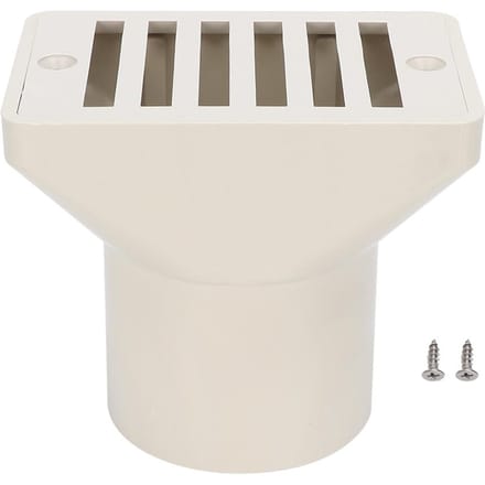 2in Sortie de Trop-Plein d'Eau de Piscine Couvercle de Bonde Principale Raccords de Rechange gray