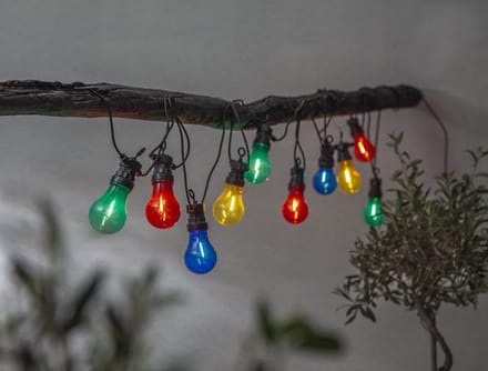 RTM Lighting Feestverlichting 405cm met 10 lampjes -Multicolor (RGB)