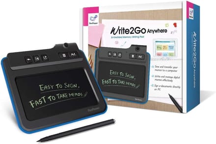 Digitaal notitieblok met USB 2.0 en geïntegreerd display voor digitale verwerking