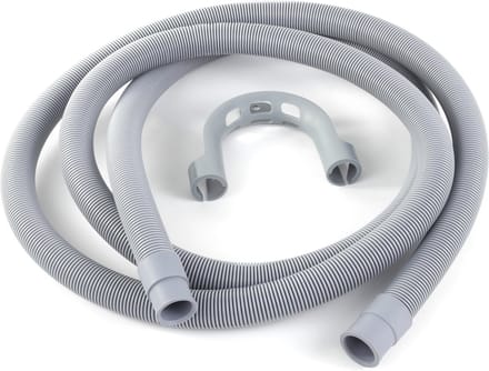 Afvoerslang wasmachine droger 19mm - 22mm, 3,5m, PVC, met bocht