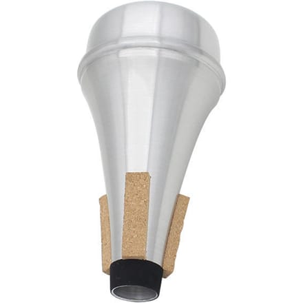 Hoge kwaliteit trompet rechte demper Sourdine aluminiumlegering zilverkleur white