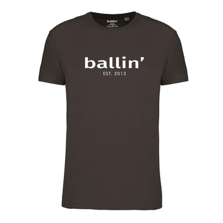 Ballin Est. 2013 - Heren Tee SS Regular Fit Shirt - Grijs - Maat S