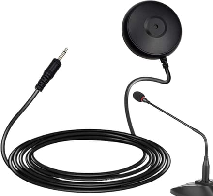 Desktop Microfoon - PC Microfoon Kalibratie - Heldere Gesprekken - Automatische Ruisreductie - 6 x 6 x 4 cm - Zwart
