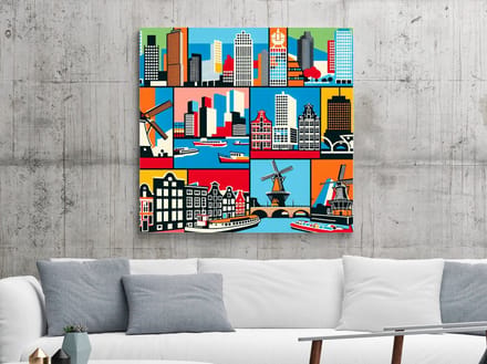 Kunstprint | Wanddecoratie | Dibond | 40 × 40 cm