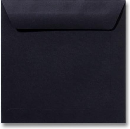 Envelop 17 x 17 Zwart, 25 stuks