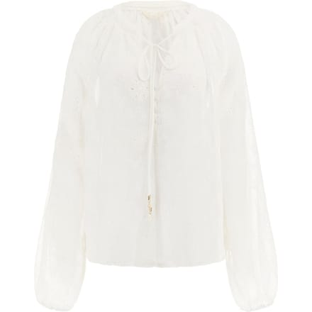 GUESS  Eco Ls Danièle Embro Top Pure White Größe: XS | Longsleeves Outlet | Damen | Weiß