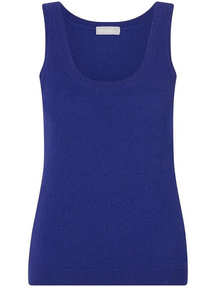 Gebreide top Van include blauw