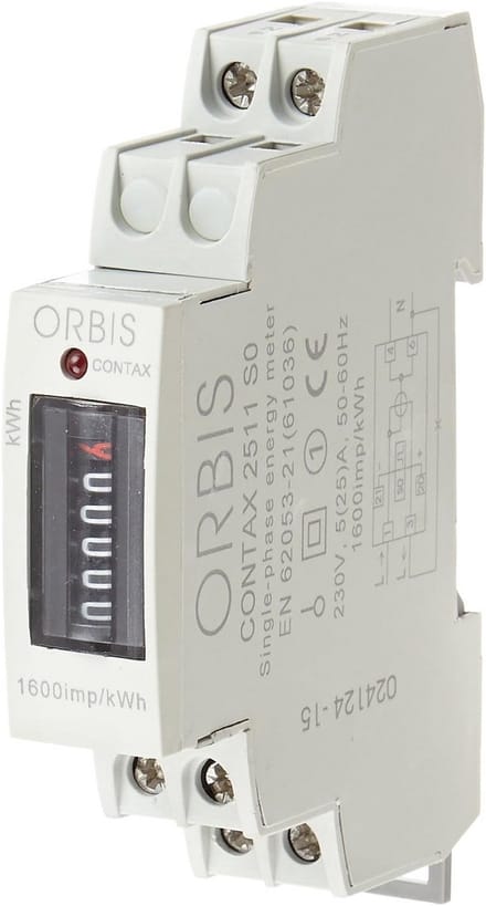 Analoge energiemeter 230 Volt voor energiebeheer en verbruiksbeheer