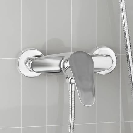 vidaXL - Douchemengkraan - Chroom - G - 1 - / - 2 - inches