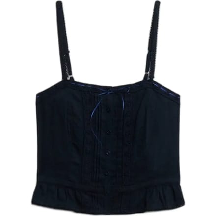 Superdry Kanten Camitop Blauw Grootte: 36