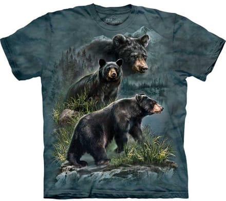 T-shirt Three Black Bear S